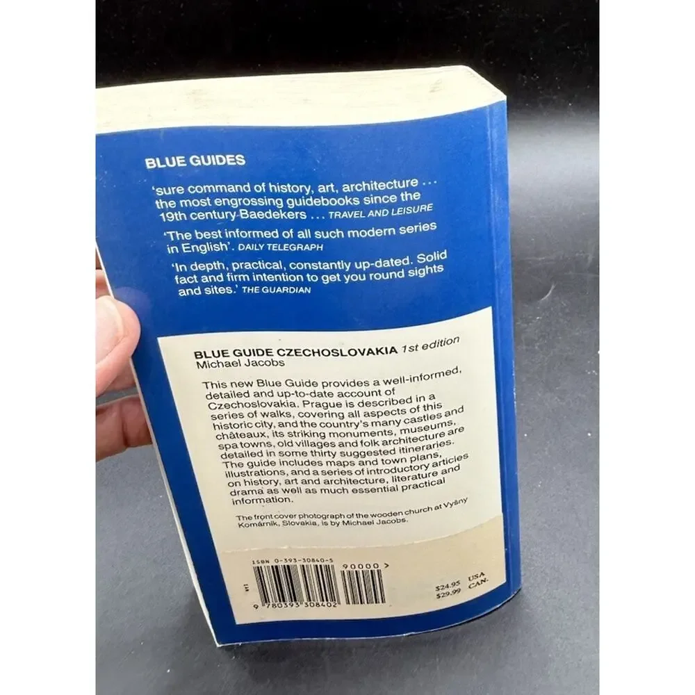 Czechoslovakia (Blue Guide) by Michael Jacobs Travel Book EUC!